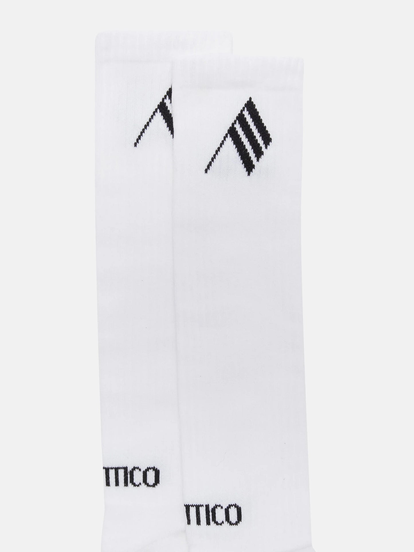 The attico Calze in cottone milk e black. Made in Italy.