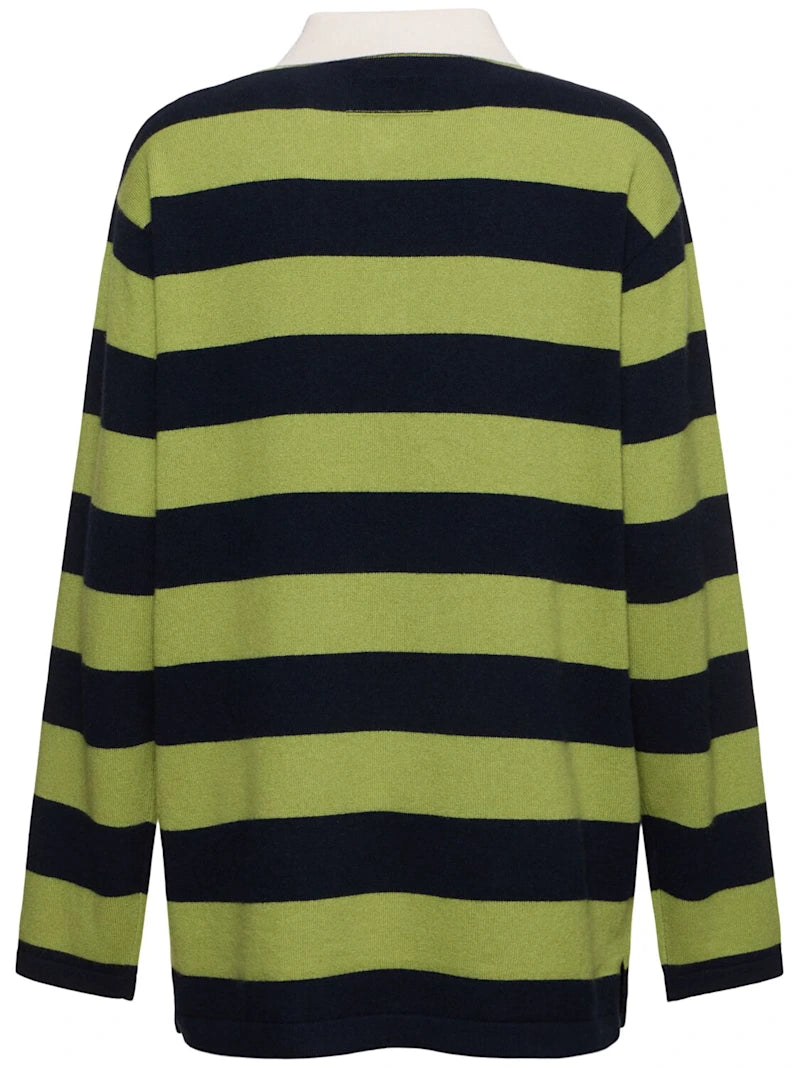 Polo in cashmere a righe - Loft Quaranta
