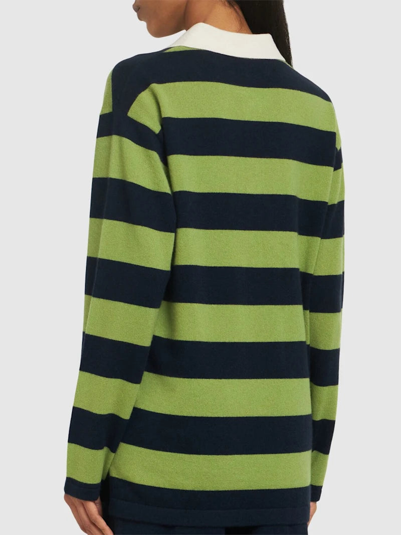 Polo in cashmere a righe - Loft Quaranta