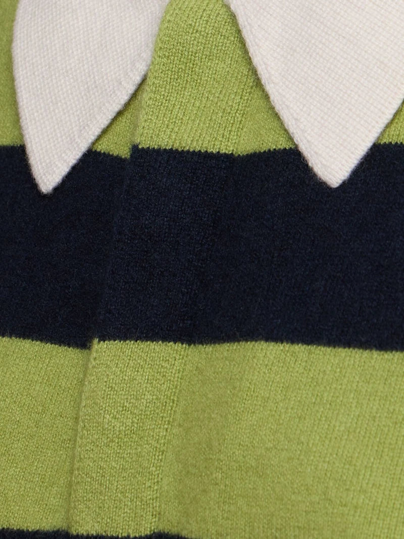 Polo in cashmere a righe - Loft Quaranta