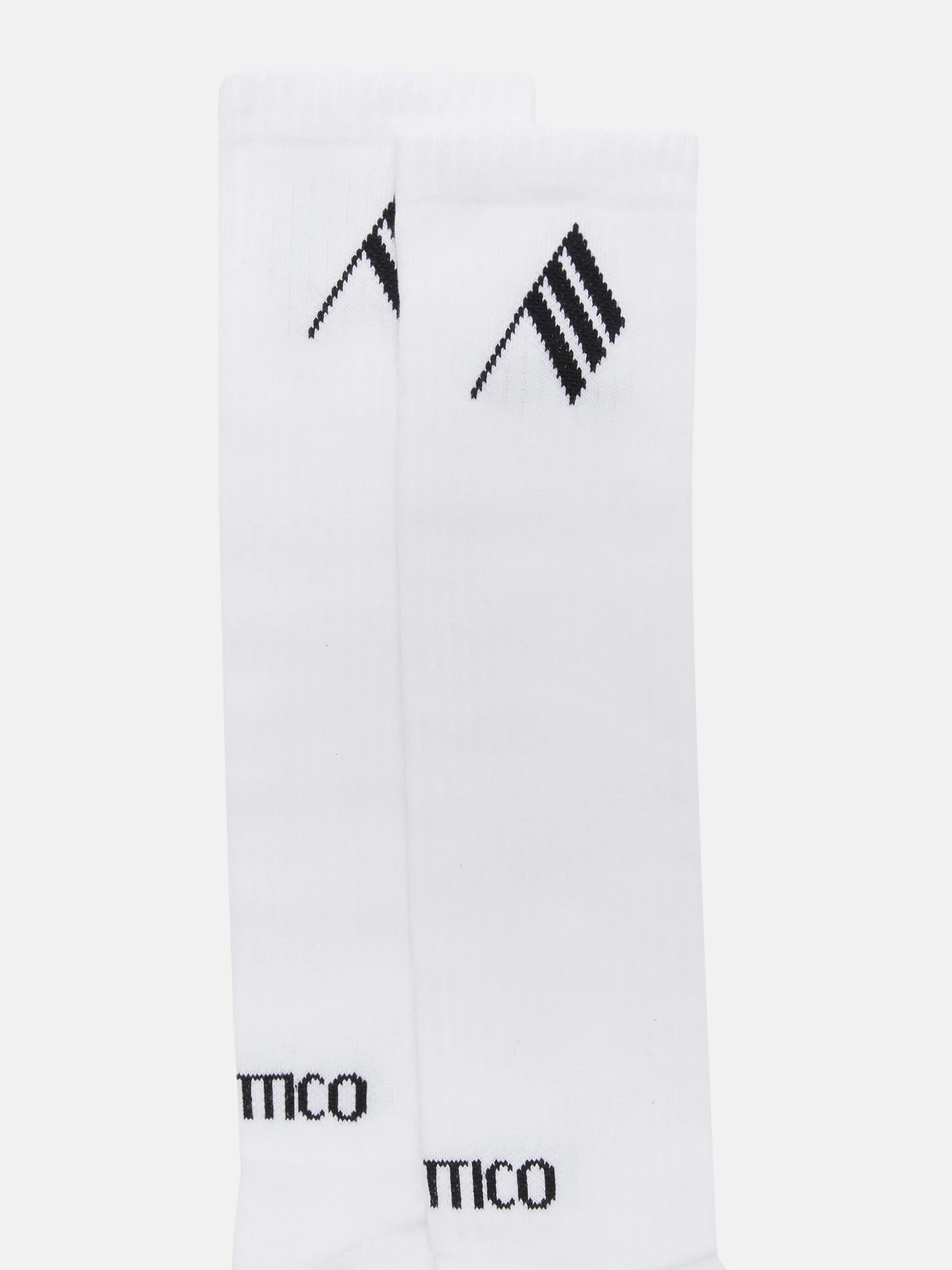 The attico Calze in cottone milk e black. Made in Italy. 