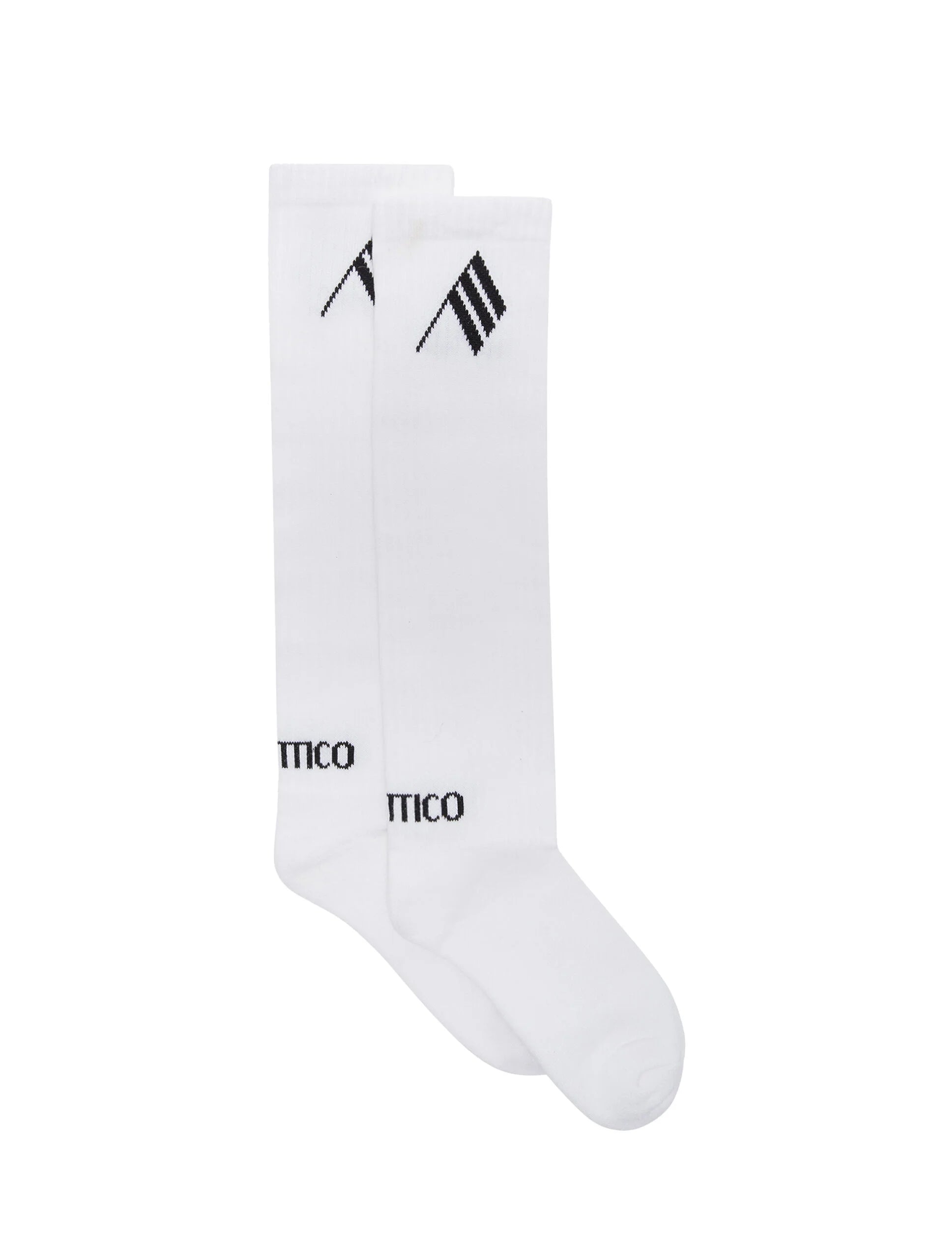 The attico Calze in cottone milk e black. Made in Italy. 