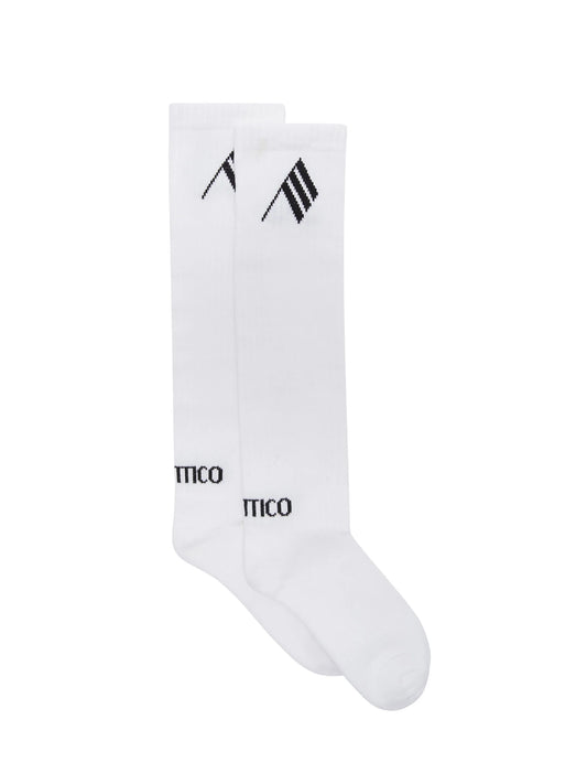 The attico Calze in cottone milk e black. Made in Italy. 
