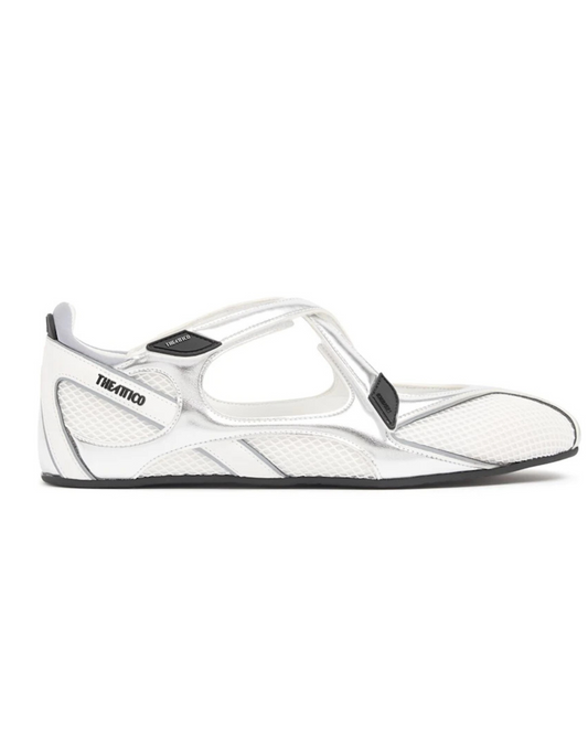 Ballerina flat ''Floor 01'' silver
