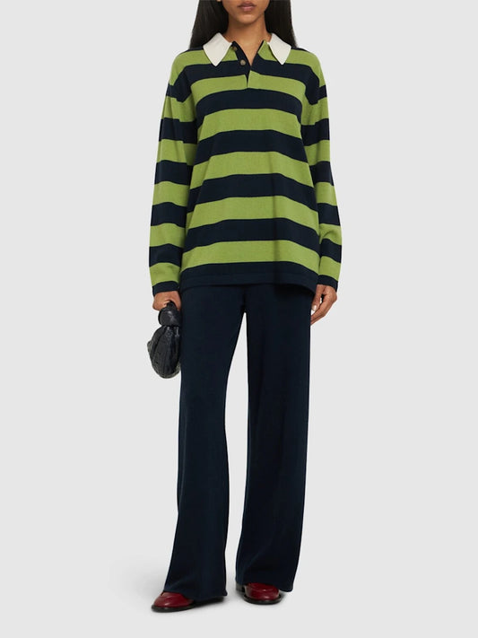 Polo in cashmere a righe - Loft Quaranta