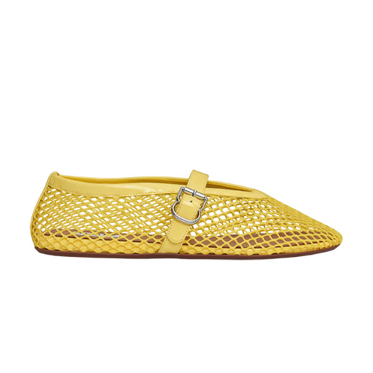 Ballerine Fishnet Giallo Limone
