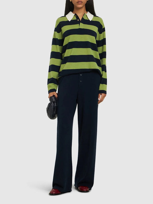 Pantaloni gamba ampia Everywear in in cashmere - Loft Quaranta